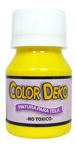 Pintura Para Tela Color Amarillo - X2 Unids