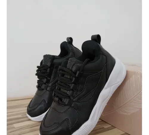 Zapatillas Deportiva Ni os Negras Colegio Escolares Cordon 34.956 5