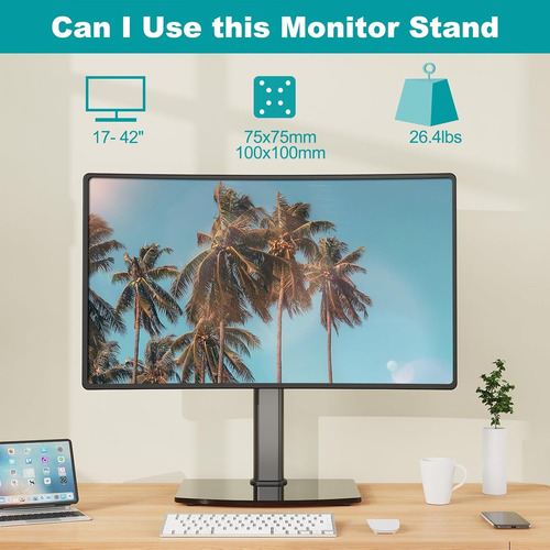Soporte Vertical Para Monitor Unico Mount Pro Para Un Max...