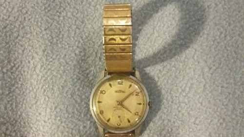 Reloj Pulsera Antiguo Delbana Malla Elastizada Funcionando (Usado)