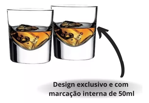 Copos De Whisky Caipirinha 6 Unidades Vidro Luxo Elegante 280mL Copo Para  Uisque Bebidas Drinks Sucos - Meu Canto Shop