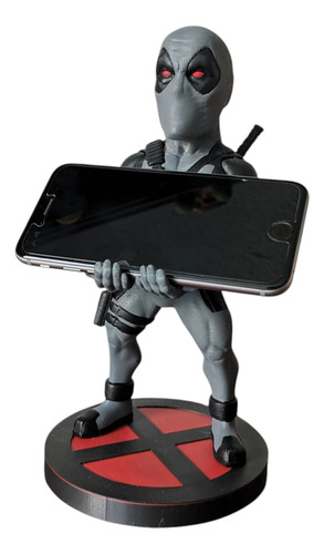 Combo Soportes Para Control O Celular Deadpool Y Wolverine X Gris