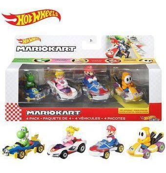 Hot Wheels Mario Kart Pack 4 Carritos Shy Guy Exclusivo 1:64