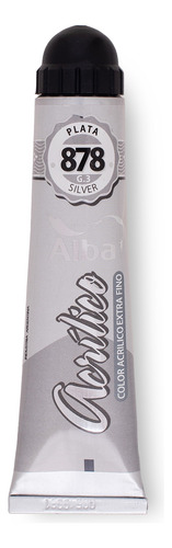 Acrilico Profesional Alba Pomo 60ml Plata 878