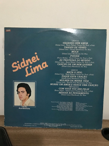 Imagem 2 de 2 de Lp - Sidnei Lima - Encontro Com Sidnei Lima - Vol. 5