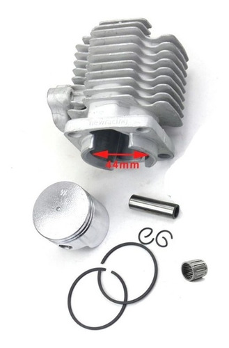 Kit Cilindro Completo 44mm P/ Quadriciclo Mini Moto 2t 49cc