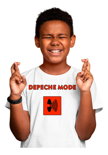 Playera Blanca Infantil De Banda De Elctronica Depeche Mode