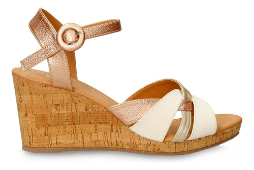 Sandalias Talco-oro Rosa Bata Halana Mujer