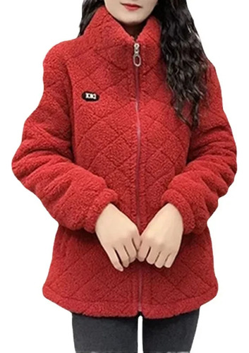 Chaqueta Cálida De Invierno Con Forro Polar Para Mujer, Estilo Casual