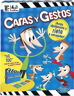 Hasbro Gaming, Caras Y Gestos Board Game, Juego De Cartas De