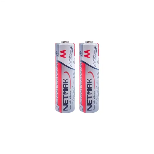 Pilas Aa Recargables Larga Vida Util 2a Compatibilidad Power