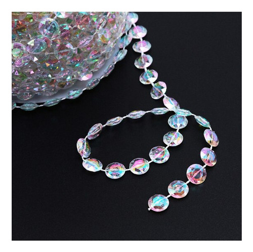 - Cuerda De Perlas De Cortina Con Forma De Cristal Acrílico