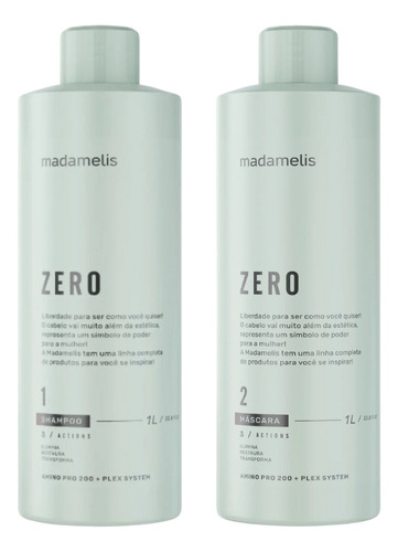 Kit Escova Progressiva Madamelis Zero Formol 1lt
