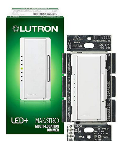 Lutron Maestro Led+ Atenuador Para Bombillas Led, Halógenas 