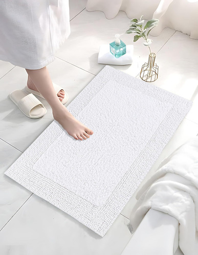 Alfombra De Alfombrilla De Baño De Algodón, Baño De Tela De