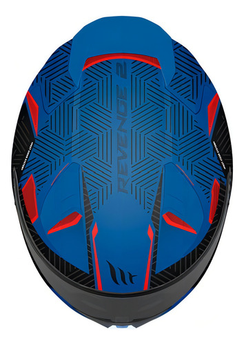 Casco Mt Revenge 2 Status, color azul mate, talla 62/ XL, color azul