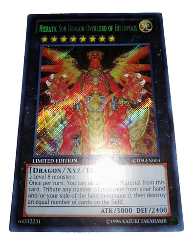 Yugioh - Hieratic Sun Dragon Overlord Of Heliopolis