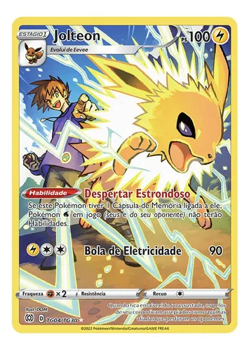 Kit Carta Pokémon Eevee Jolteon Vaporeon Flareon Original Pt