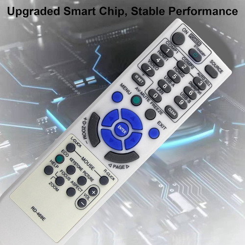 A Control Remoto De Repuesto Rd-469e For El Proyector Nec