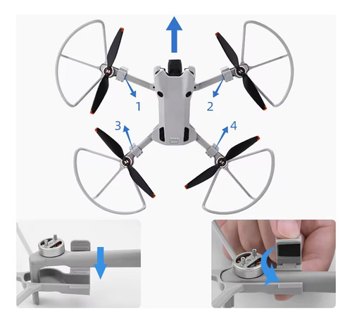 Protector De Hélices Para El Drone Dji Mini 4 Pro Gris