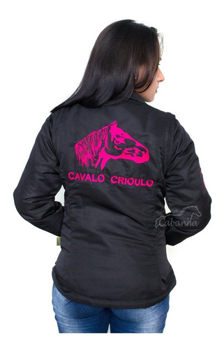 Jaqueta Colete Blusa Feminina Cavalo Crioulo Selaria Cabanha
