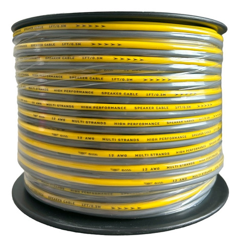 Dbsw1275yg Cable Bocina Db Bass 75 Mts Cal 12 Cca