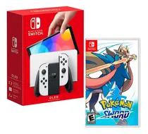 Comprar Consola Nintendo Switch Modelo Oled Blanco + Pokemon Sword