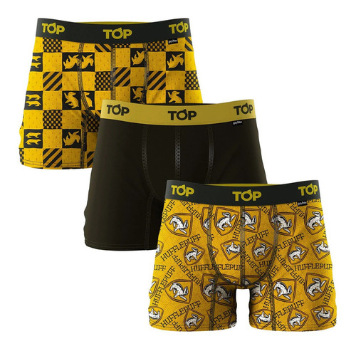 Pack 3 Boxer  Hombre Top Algodón Harry Potter