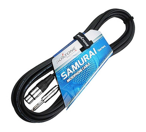 Imagen 2 de 2 de Cable Xlr Hembra A Plug 3 Metros Roxtone Smxj210l3