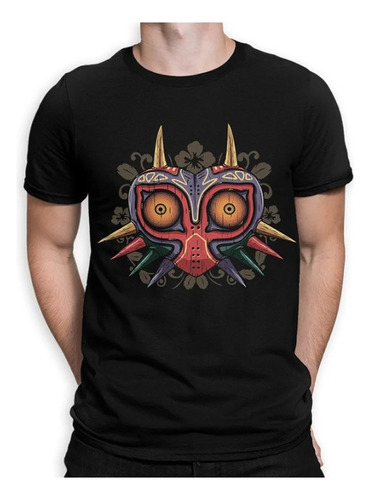 Polera Unisex Zelda Game Mascara Legend Algodon Estampado