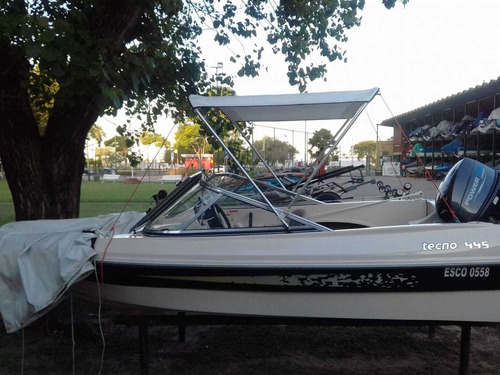 Vendo Lancha Como Nueva Tecno 445 Motor Power Tec 40 Hp