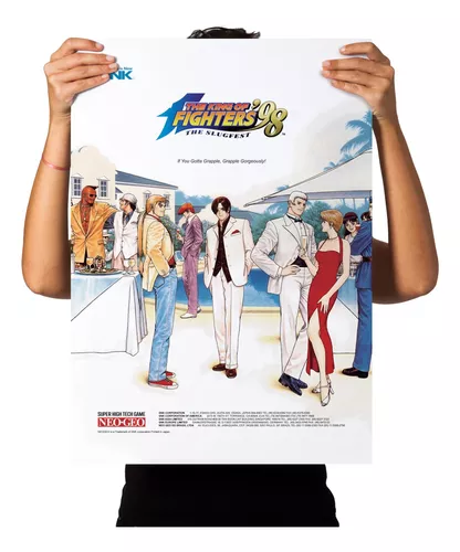 Quadro The King Of Fighters 97 Pôster Arcade - 33 X 45 Cm