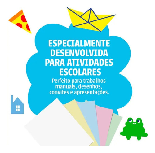 Papel Sulfite A4 Branco Com 100 Folhas Chamequinho 75g