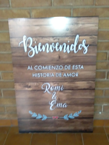 Imagen 9 de 9 de Cartel Mural Bodas Grande 90x60 Cm Para Puerta
