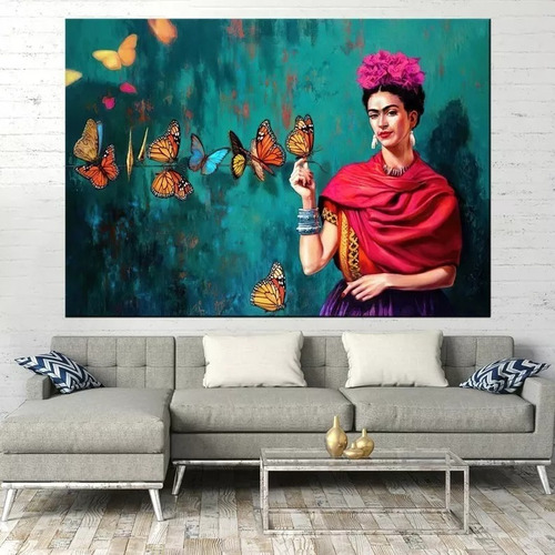 Cuadros Decorativo Frida Kahlo 120x80 Super Resolusion