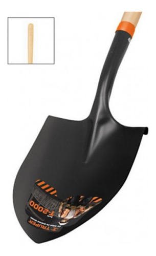 Pala Punta Huevo Mango Madera Largo Prl-p Truper