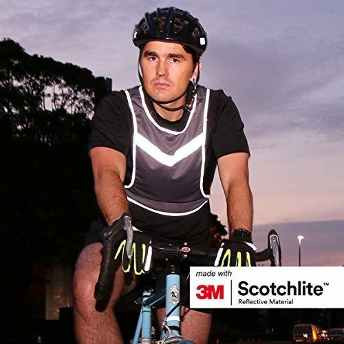 Ajustable y Transpirable Hecho con 3M Scotchlite Salzmann 3M Chaleco Deportivo Reflectante para Correr y Ciclismo Ligero