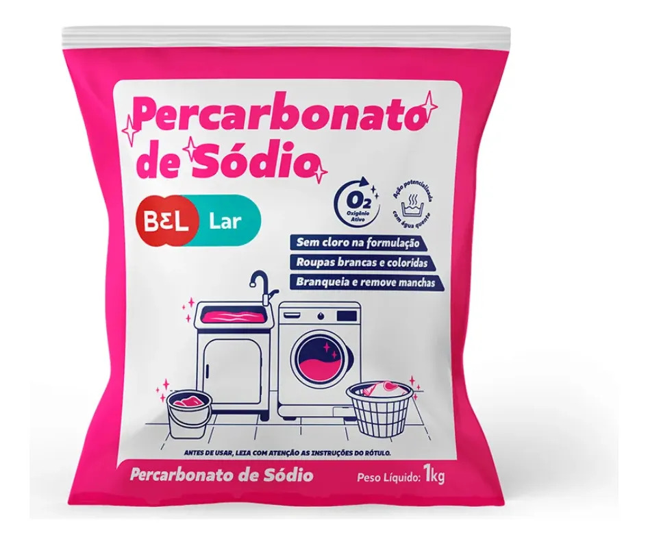 Percarbonato De Sódio 1kg Branqueador Profissional