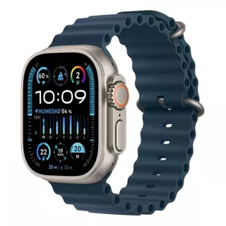 Apple Watch Ultra 2 GPS + Cellular • Caixa de titânio – 49 mm • Pulseira Oceano azul