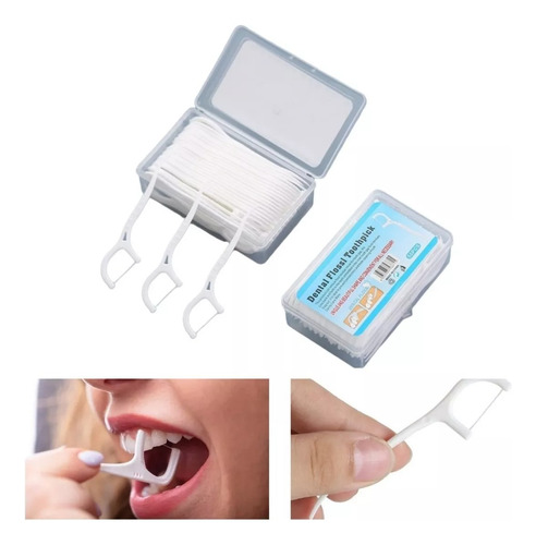 120 Unidades Hilo Dental Aplicador Interdental Floss Pick