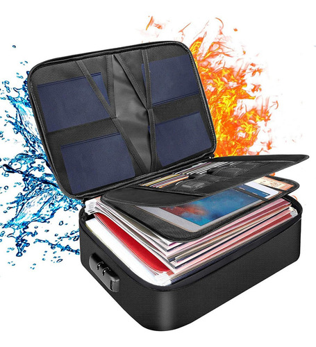 Fireproof Bag, Laptop Organizer With Lock,