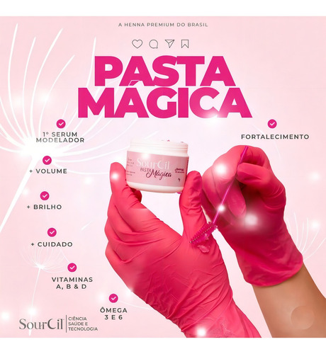 Pasta Magica Sourcil Gel Para Sobrancelhas Modeladora Brow