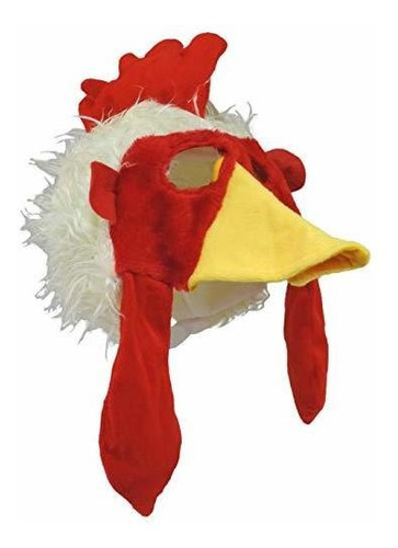 Jacobson Hat Company Chicken Rooster Plush Mask Hat, Dxnoq