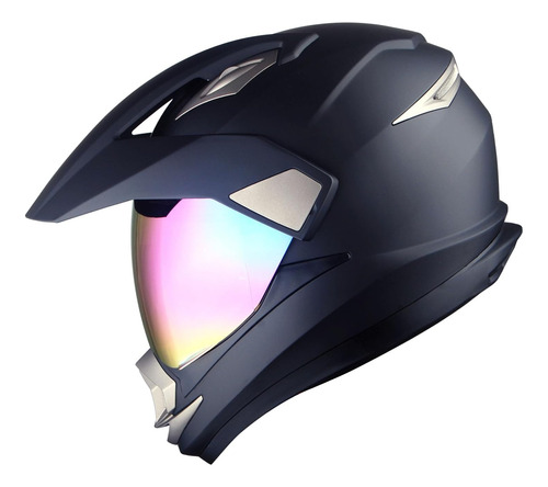 Casco Para Moto 1storm Dual Sport  Color Negro Talla  M