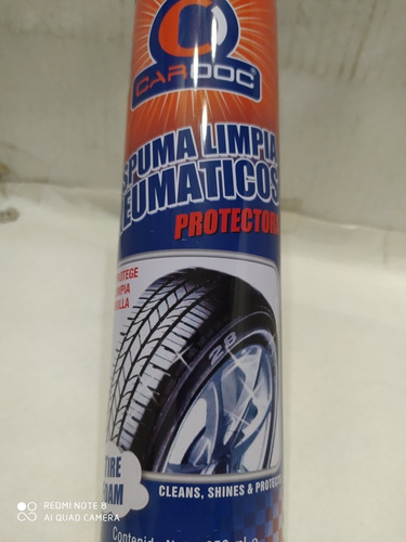 Limpia Caucho Cardoc De 650ml Lcauc Tire Foam 