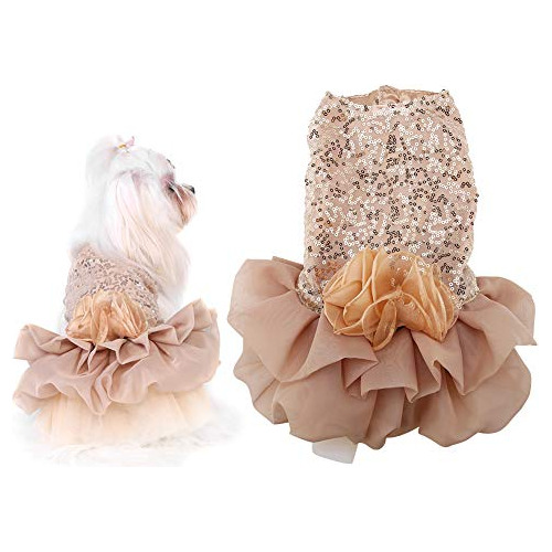 Vestido Perros, Falda Burbuja De Princesa Lentejuelas P...