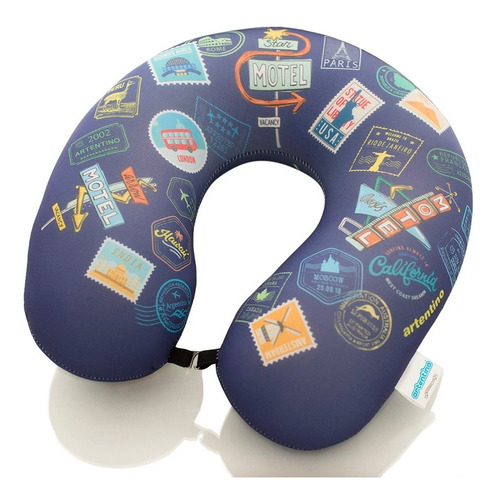 Imagen 1 de 5 de Cuello Almohada Viaje Relax Microperlas Hombre Mujer Niños