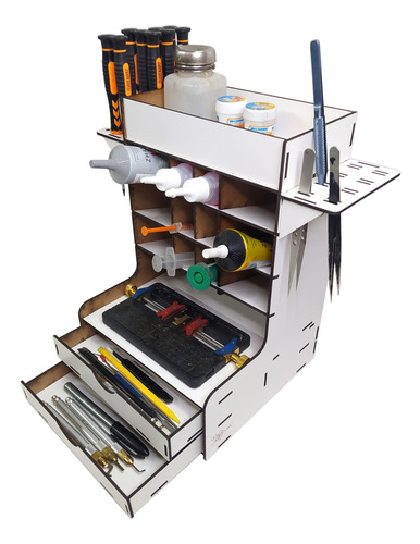 Comb Organizador Bancada Celulares P/ Assistência Branco