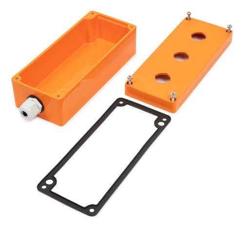 Botoeira Metálica Com 3 Furos De 22mm Kit Com 4 Peças