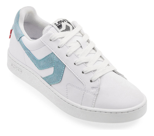 Tenis Levi's Para Dama Swift D L1224281 S Blanco-azul